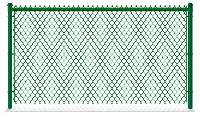 Green Plastic Coated Chain Link Fence Company in Hickory