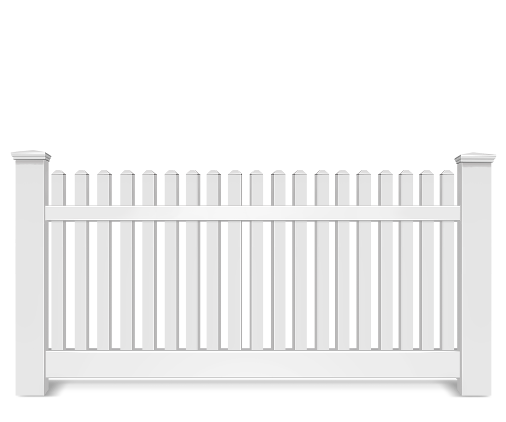 Vinyl picket fence contractor in Hickory