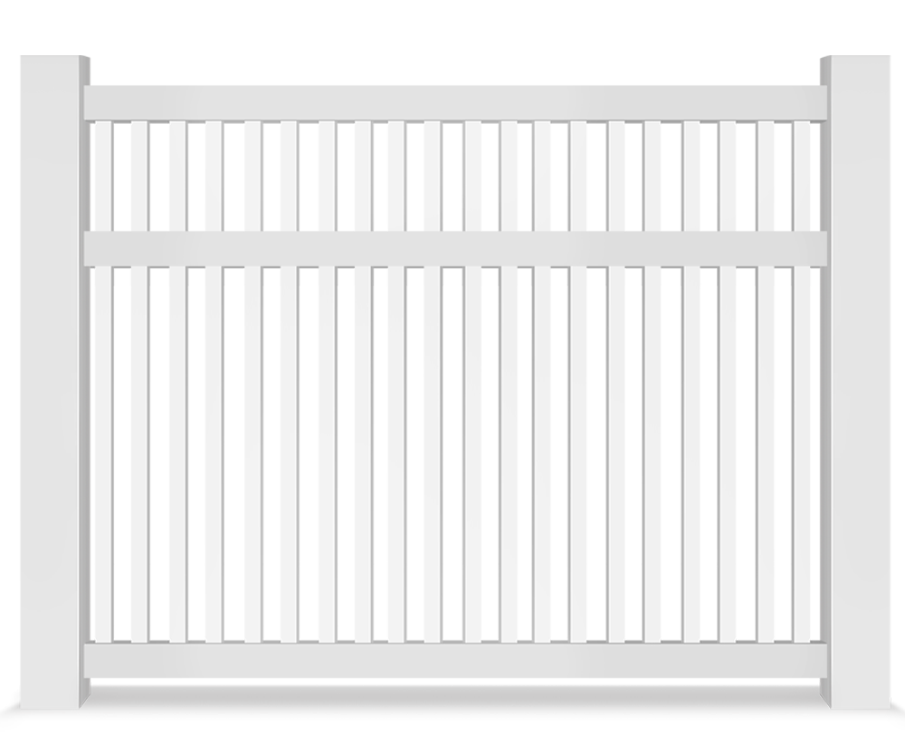 Vinyl semi-privacy fence contractor in Hickory