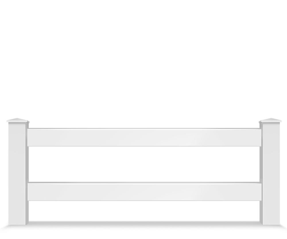 Vinyl split rail farm fence contractor in Hickory