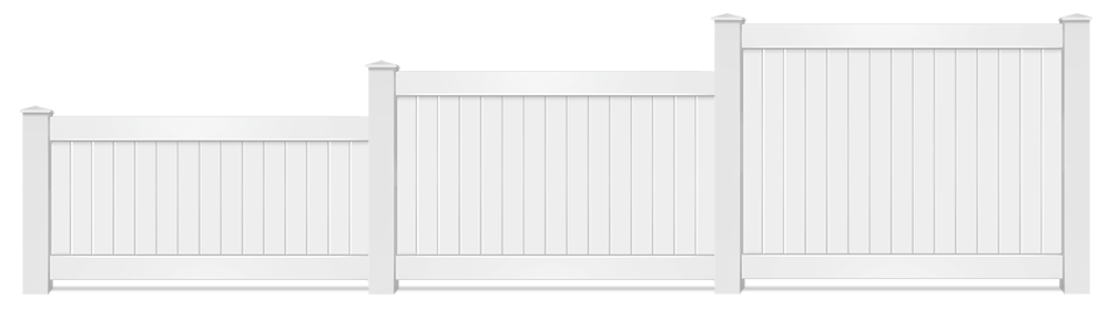 Residential Vinyl fence height options Hickory