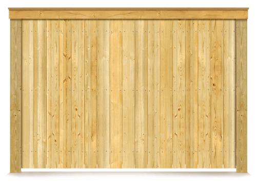 Cap & Trim wood fence in Hickory