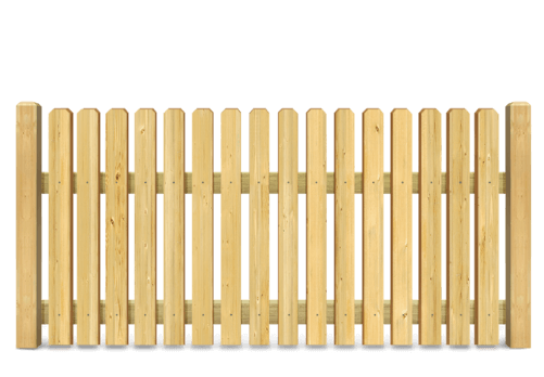 Residential Picket wood fence in Hickory