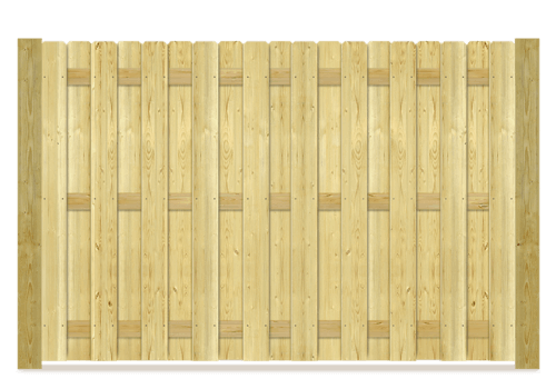 Shadowbox wood fence in Hickory