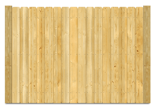Stockade wood fence in Hickory
